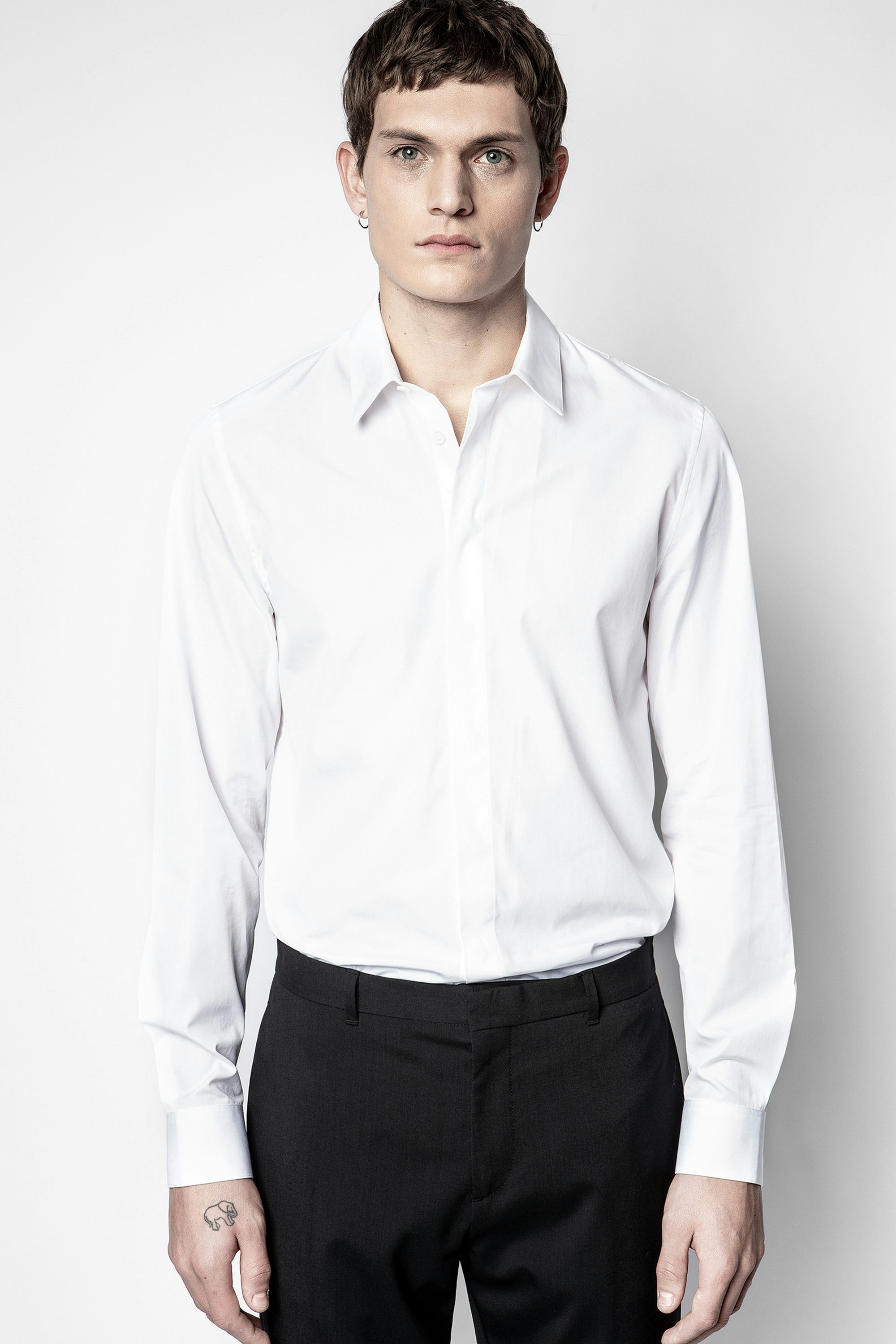 Camisa Sydney Pop - Camisa blanca para hombre.